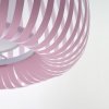 Materiałowa lampa wisząca różowa AGORA Azzardo AZ6645 do pokoju dziecięcego